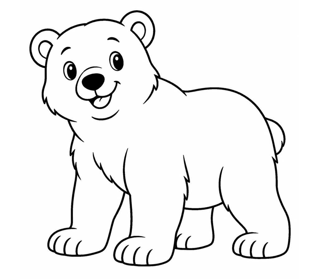 Polar Bear coloring page