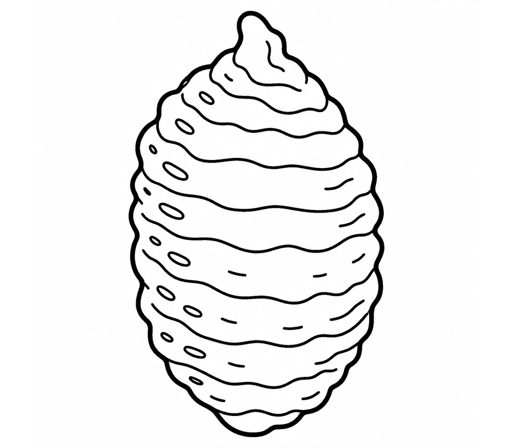 Praying Mantis Egg Case coloring page
