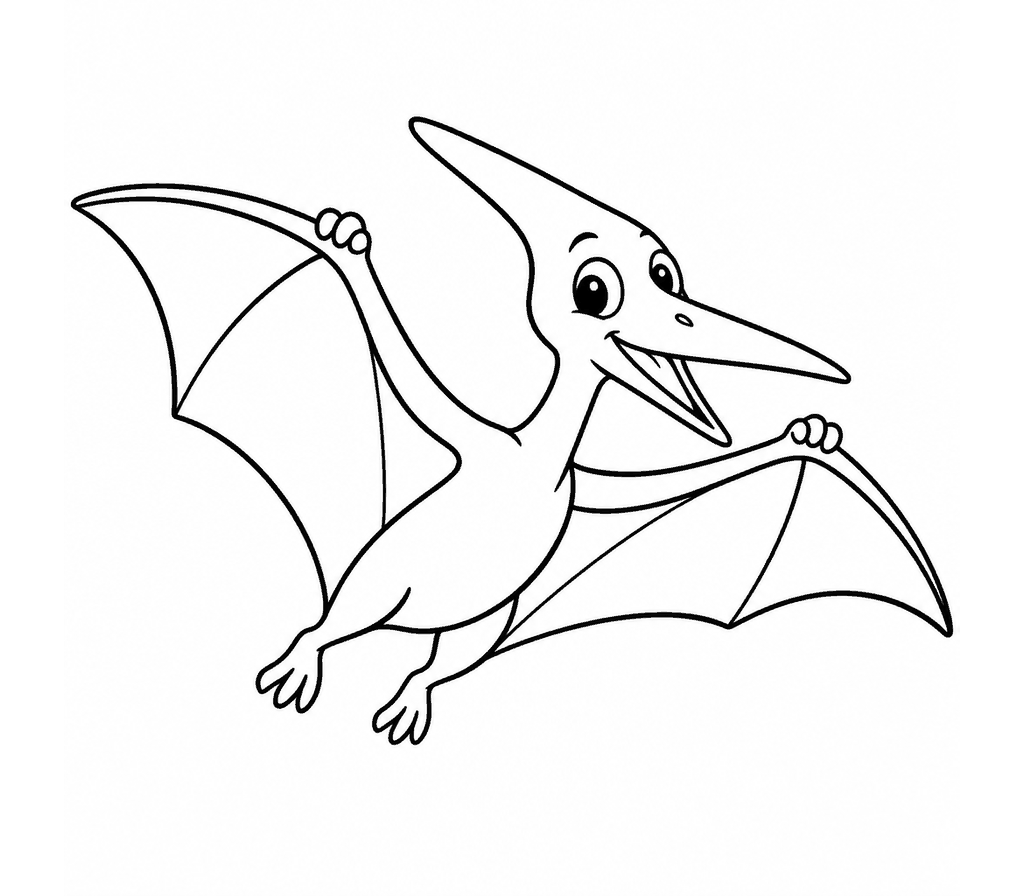 Pterodactyl coloring page