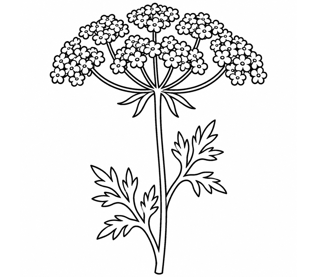 Queen Anne's Lace coloring page