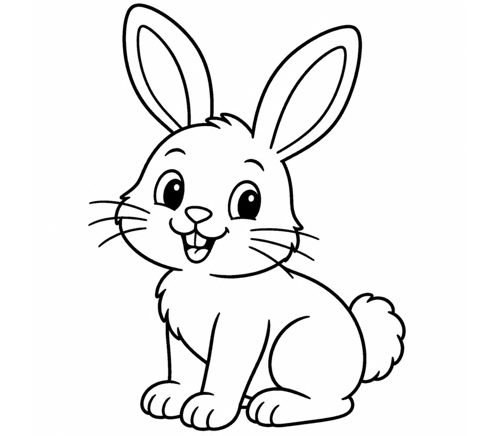 Rabbit coloring page