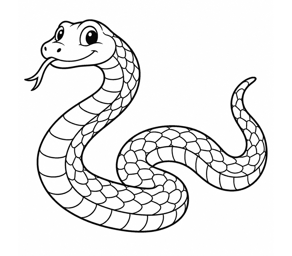 Rat Snake coloring page