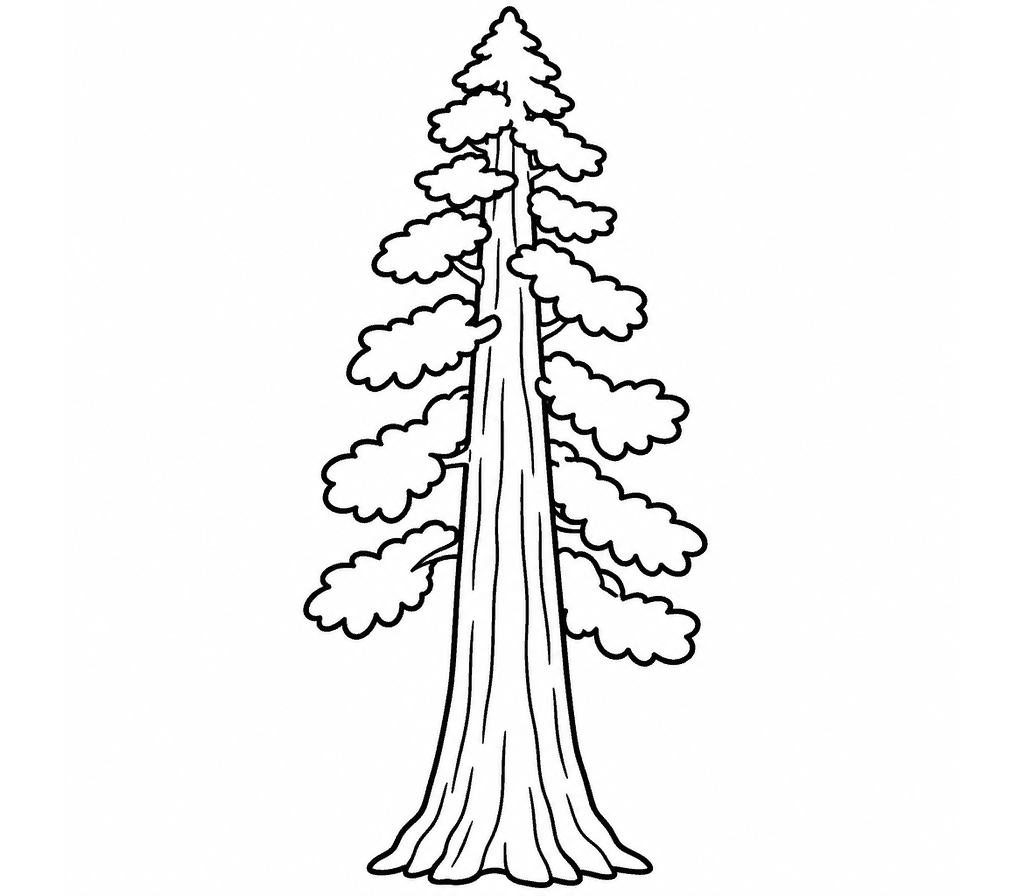 Redwood coloring page