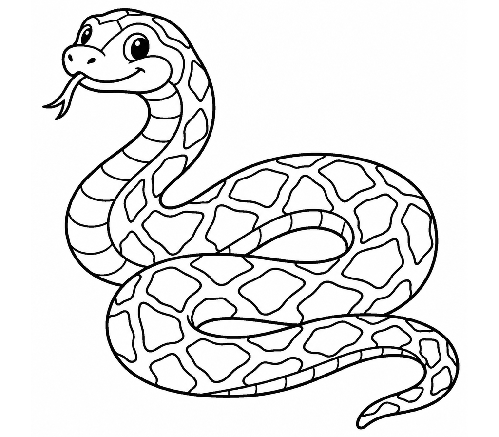 Reticulated Python coloring page