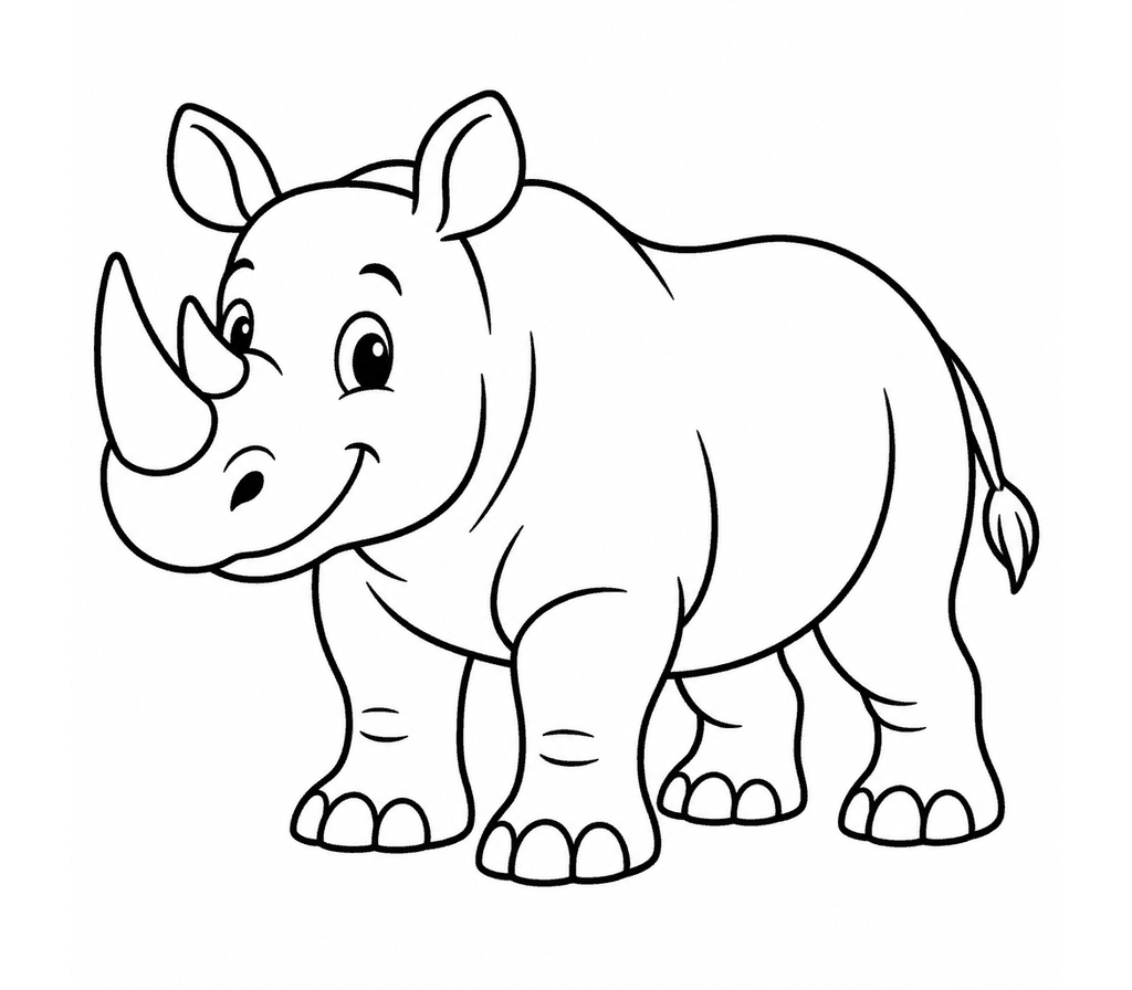 Rhinoceros coloring page