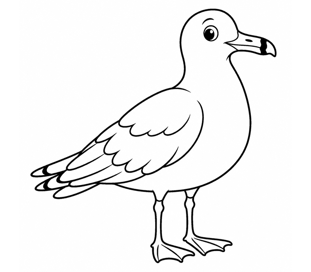Ring-billed Gull coloring page