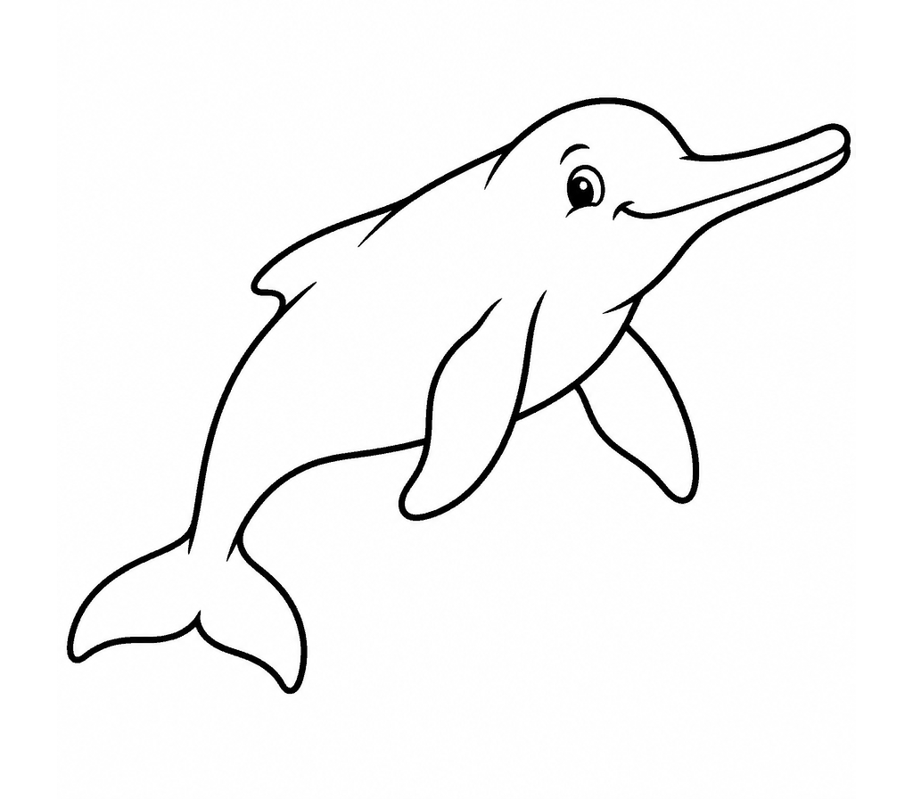 River Dolphin coloring page