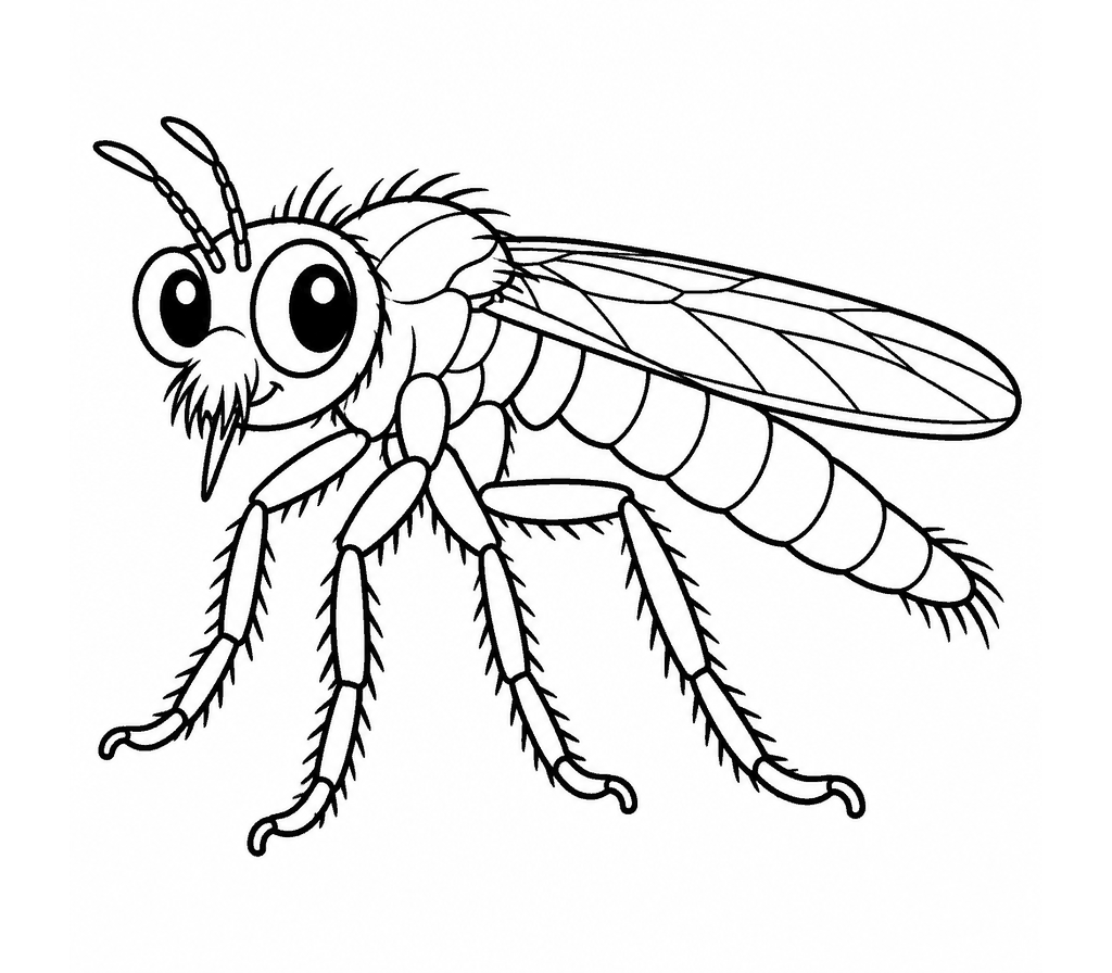 Robber Fly coloring page