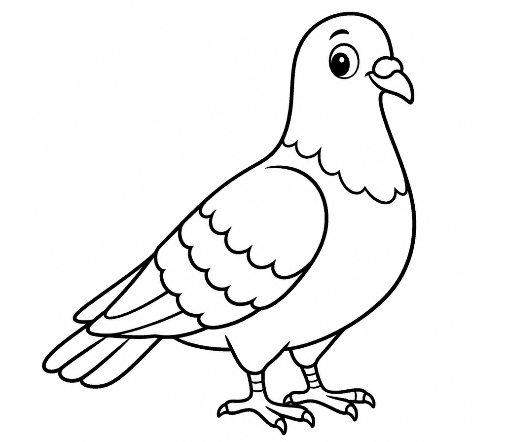 Rock Pigeon coloring page
