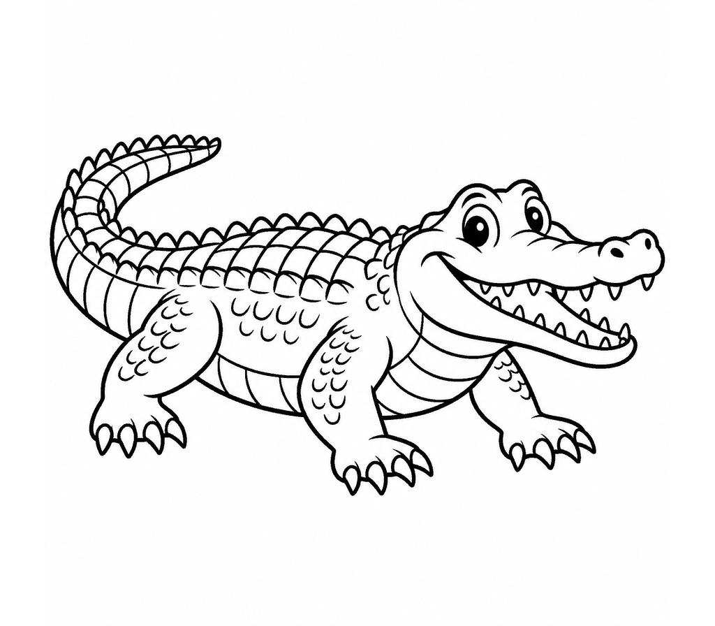 Saltwater Crocodile coloring page