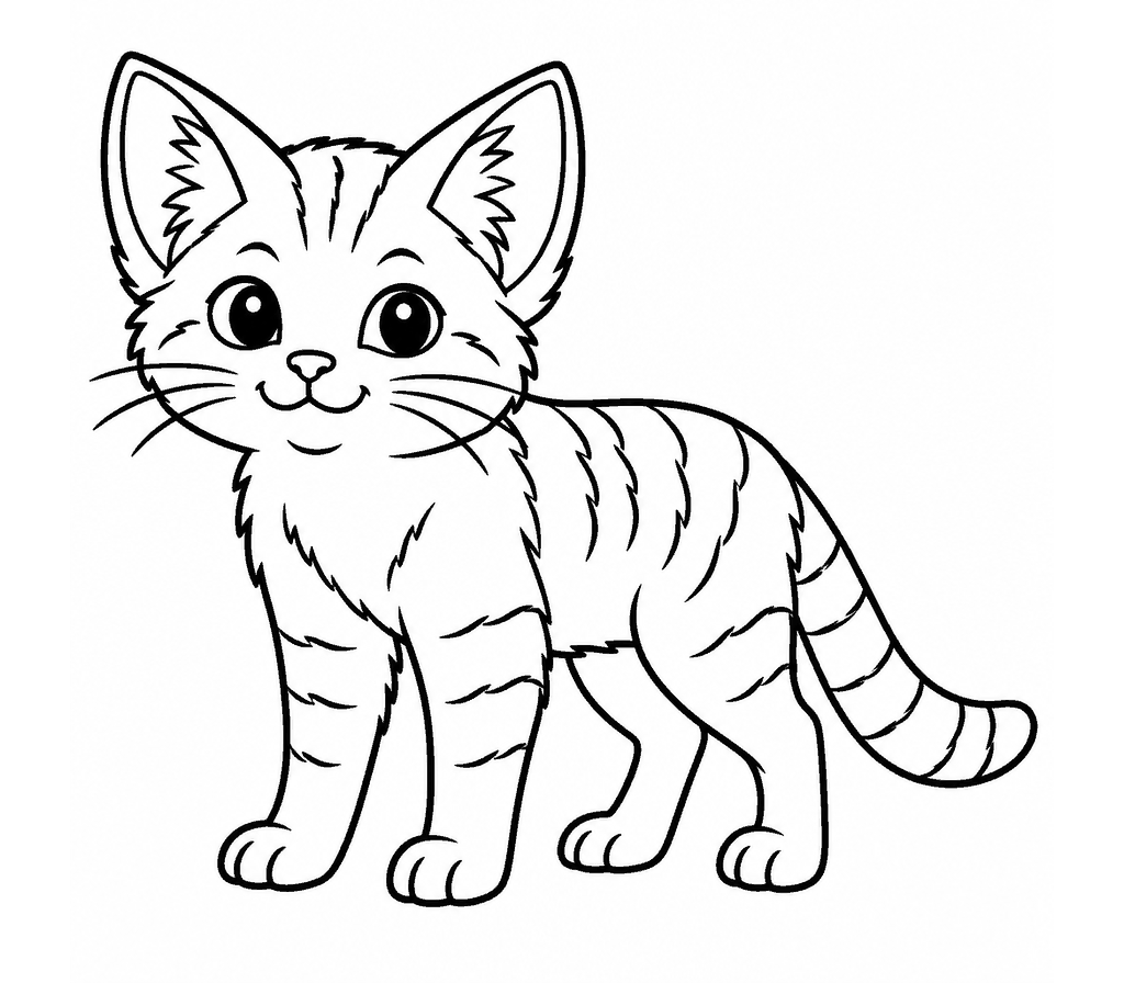 Sand Cat coloring page