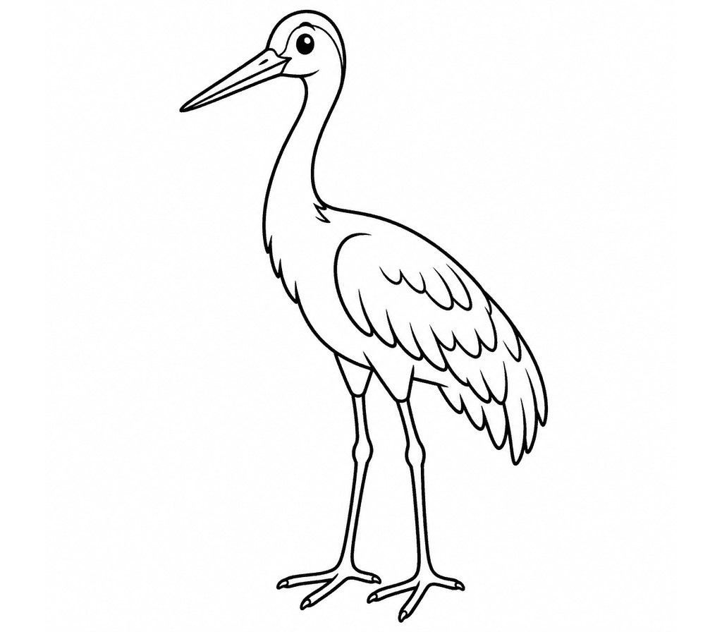 Sandhill Crane coloring page