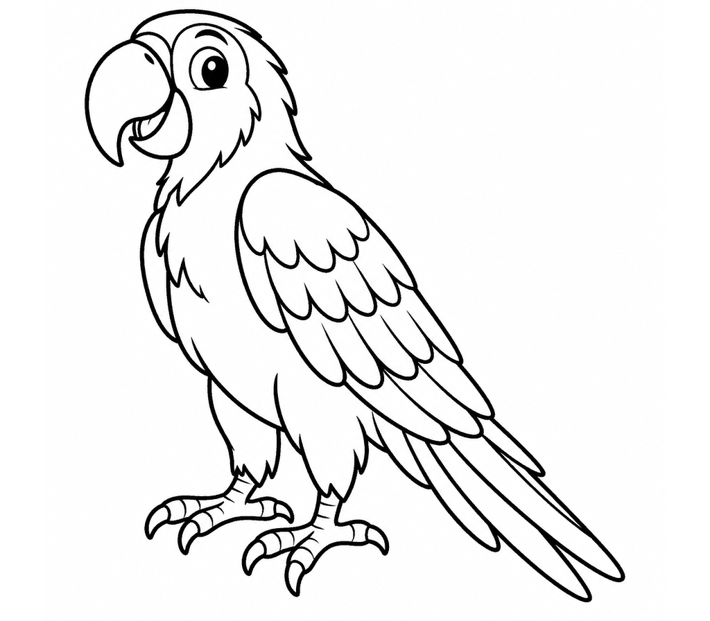 Scarlet Macaw coloring page