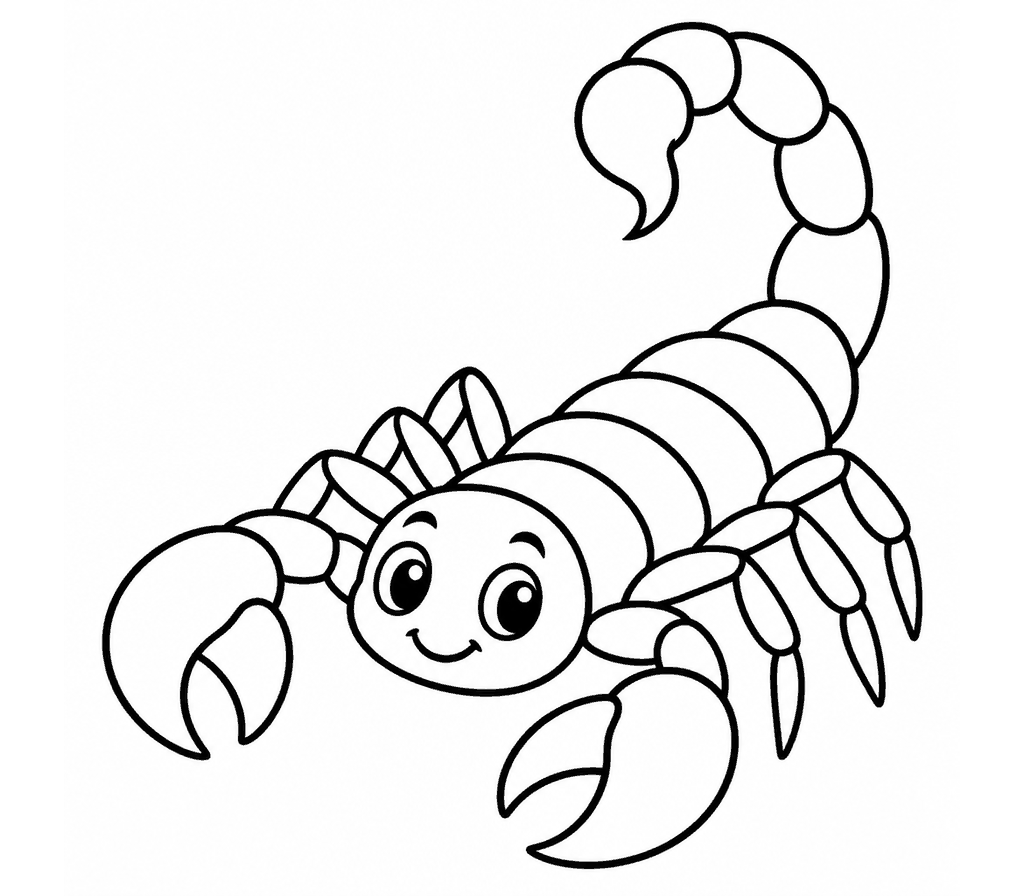 Scorpion coloring page