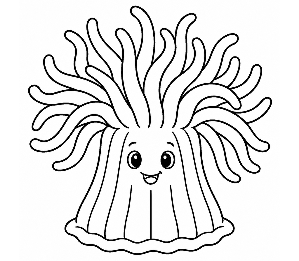 Sea Anemone coloring page