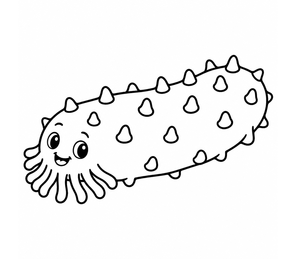 Sea Cucumber coloring page