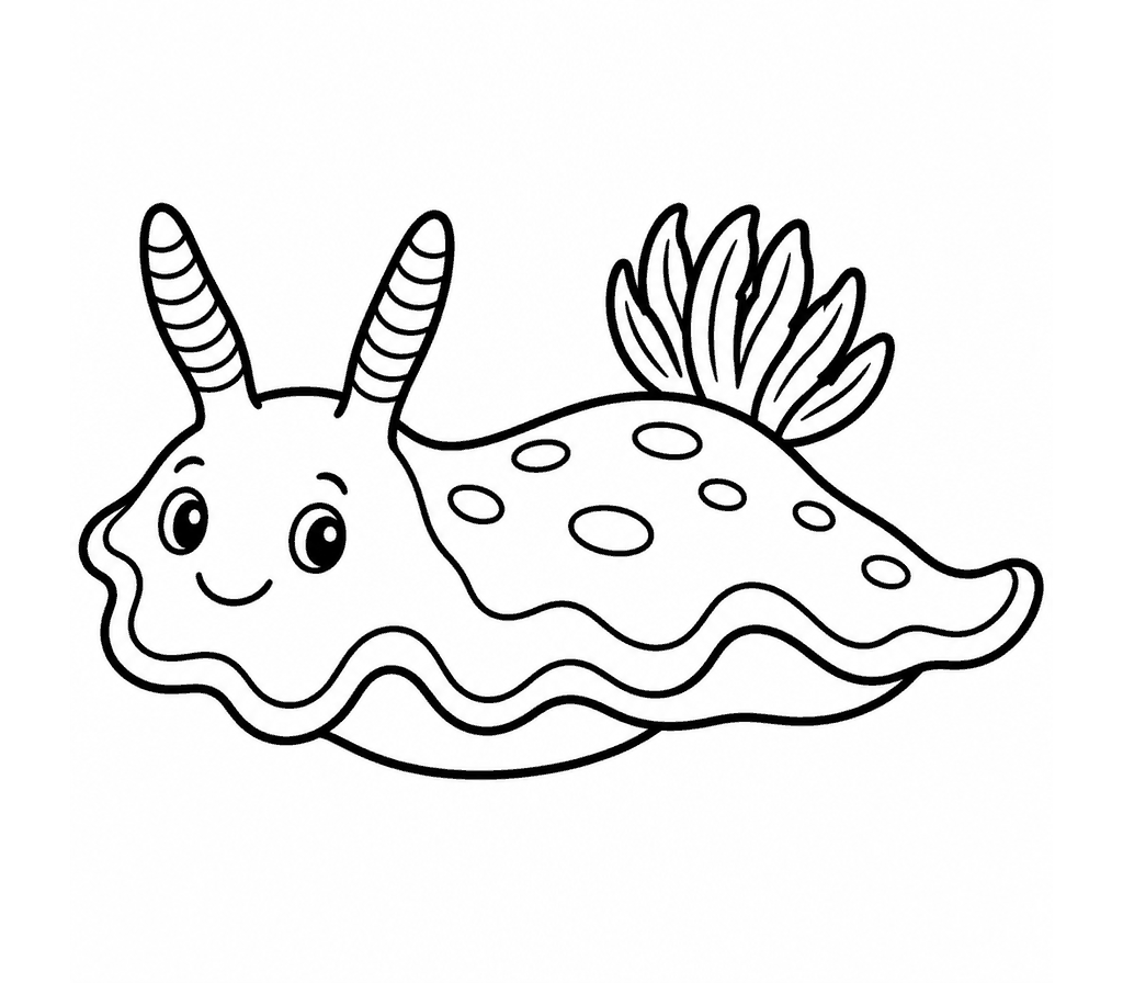 Sea Slug coloring page