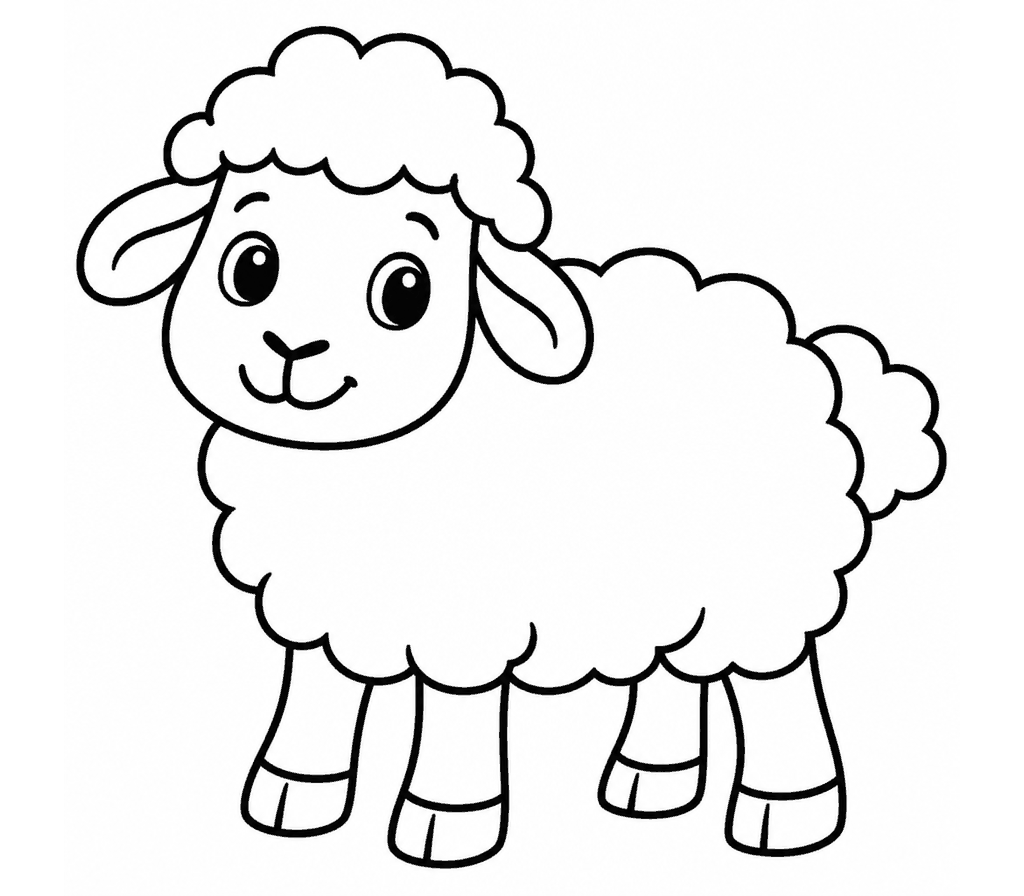 Sheep coloring page