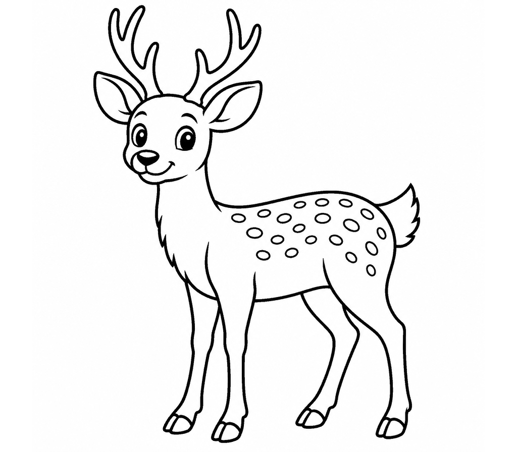 Sika Deer coloring page