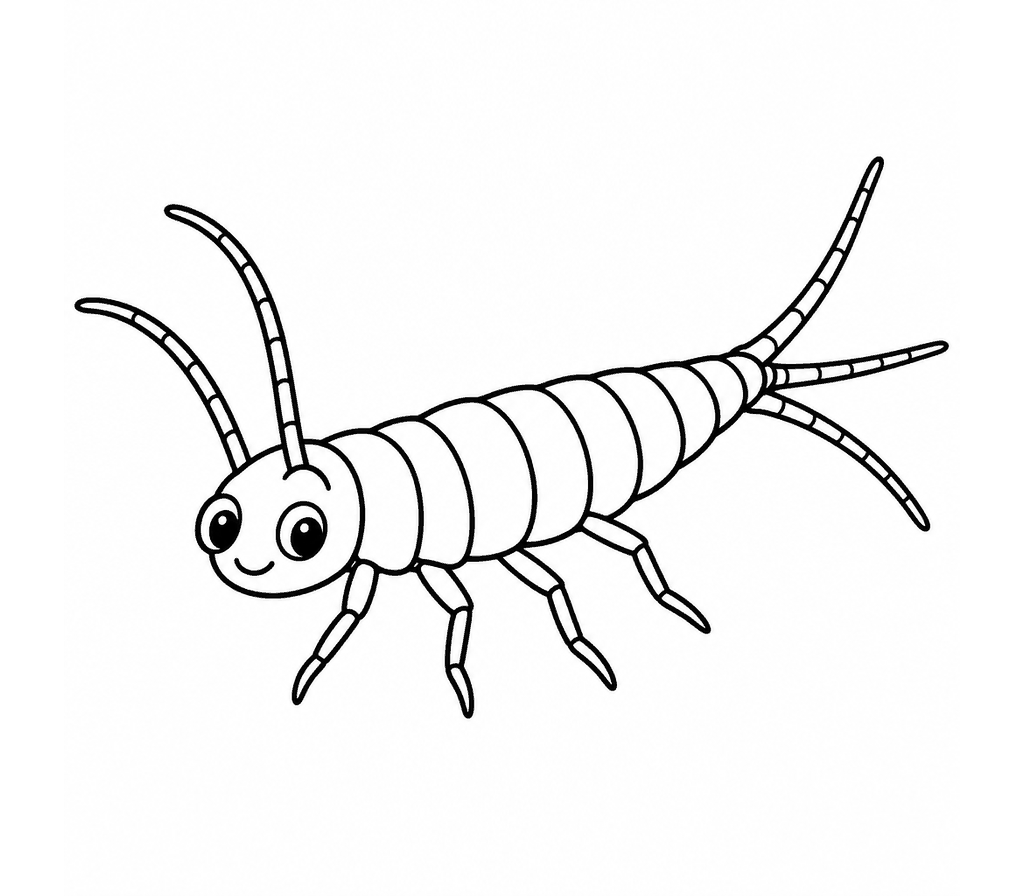 Silverfish coloring page