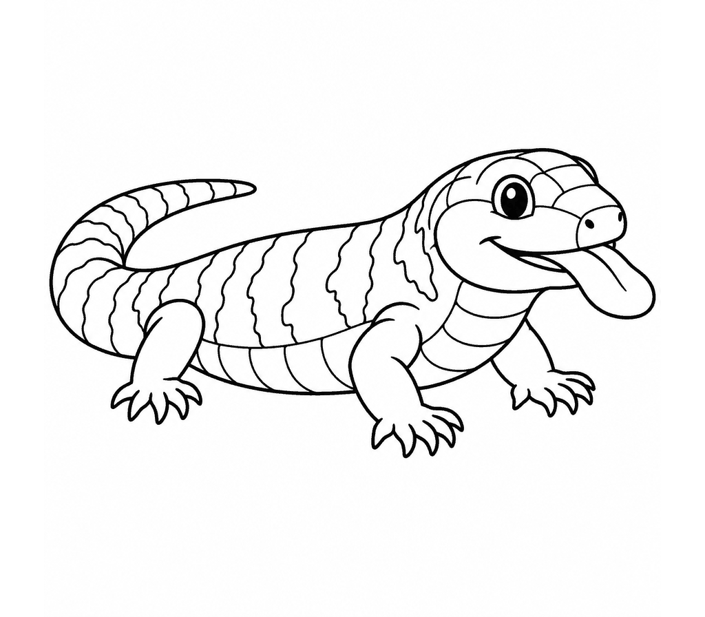 Skink (Blue-tongued) coloring page