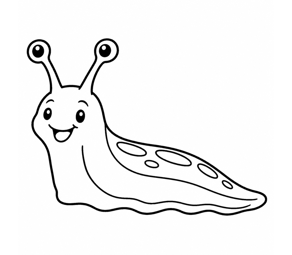 Slug coloring page