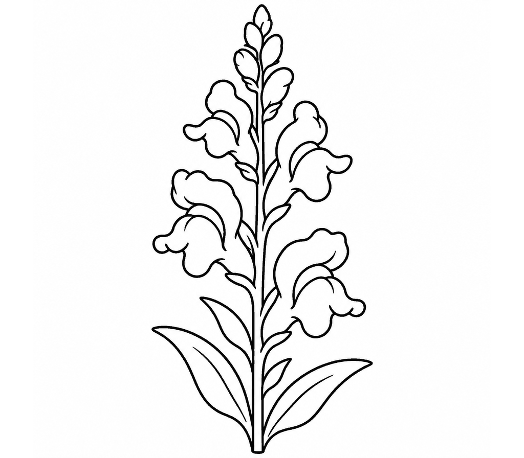 Snapdragon coloring page
