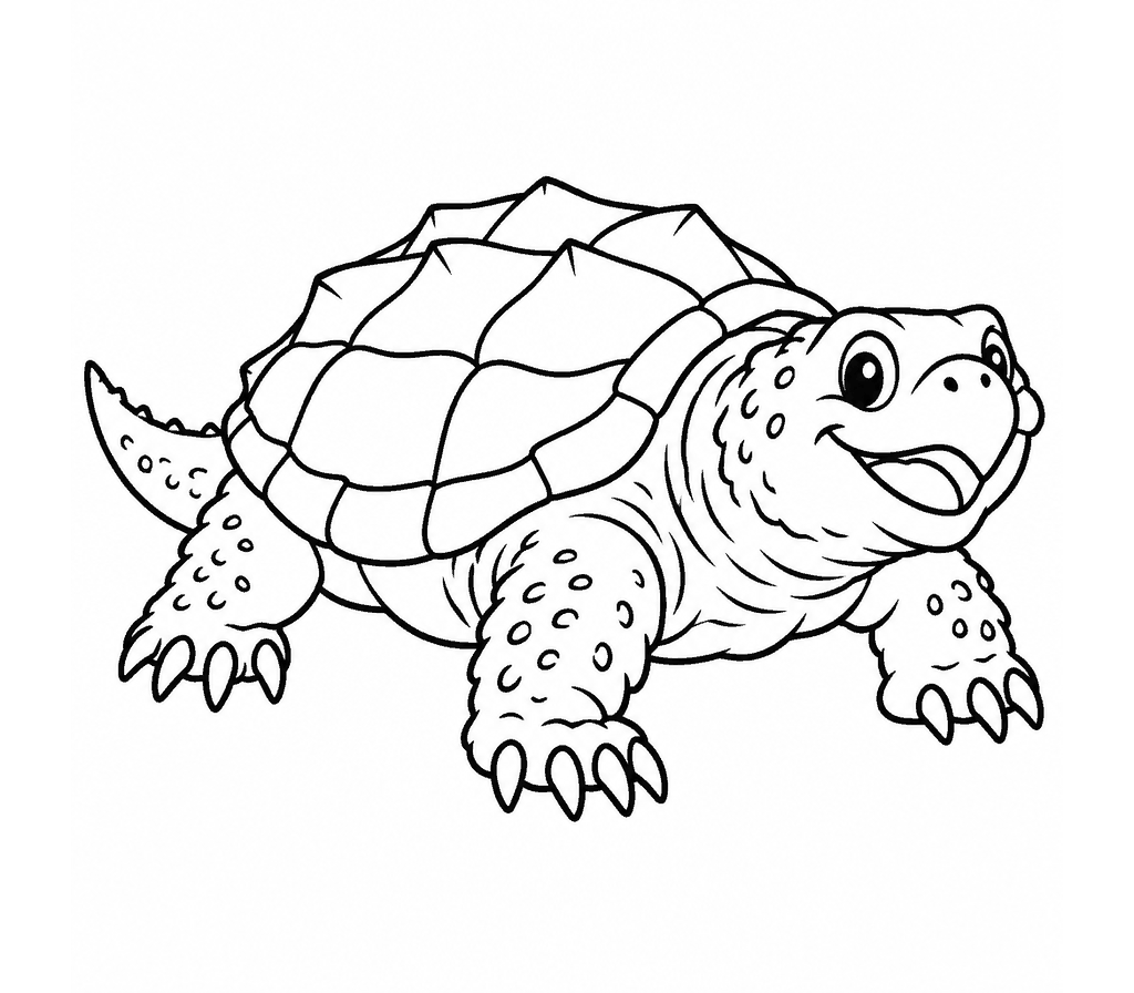 Snapping Turtle coloring page