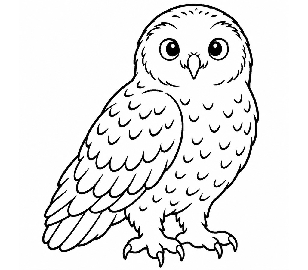 Snowy Owl coloring page