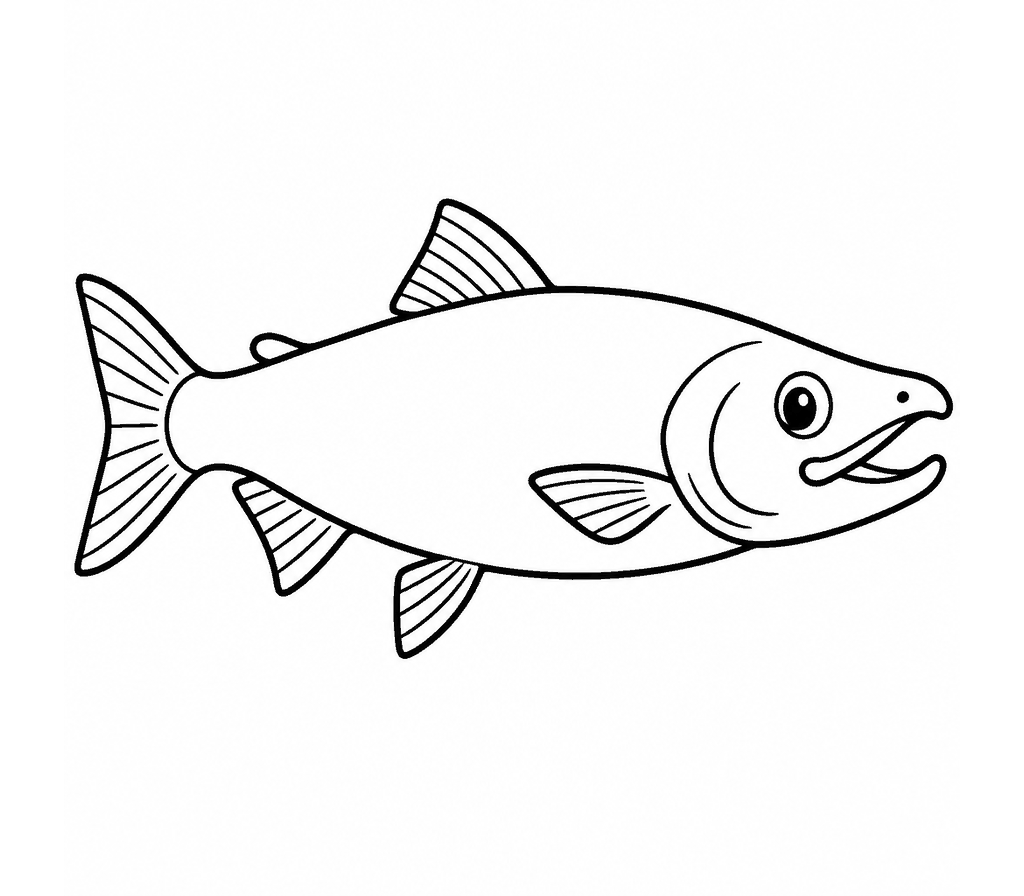 Sockeye Salmon coloring page