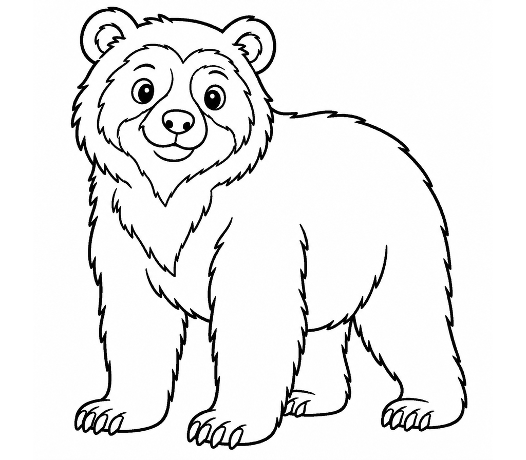 Spectacled Bear coloring page