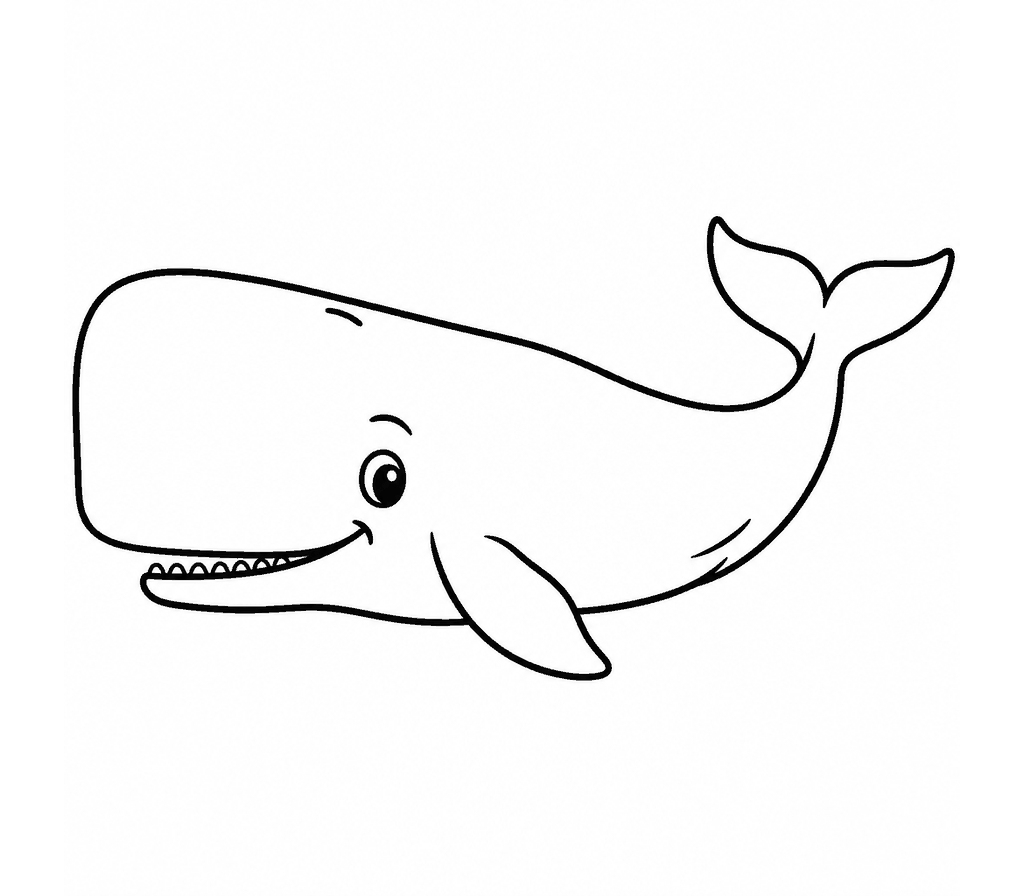 Sperm Whale coloring page