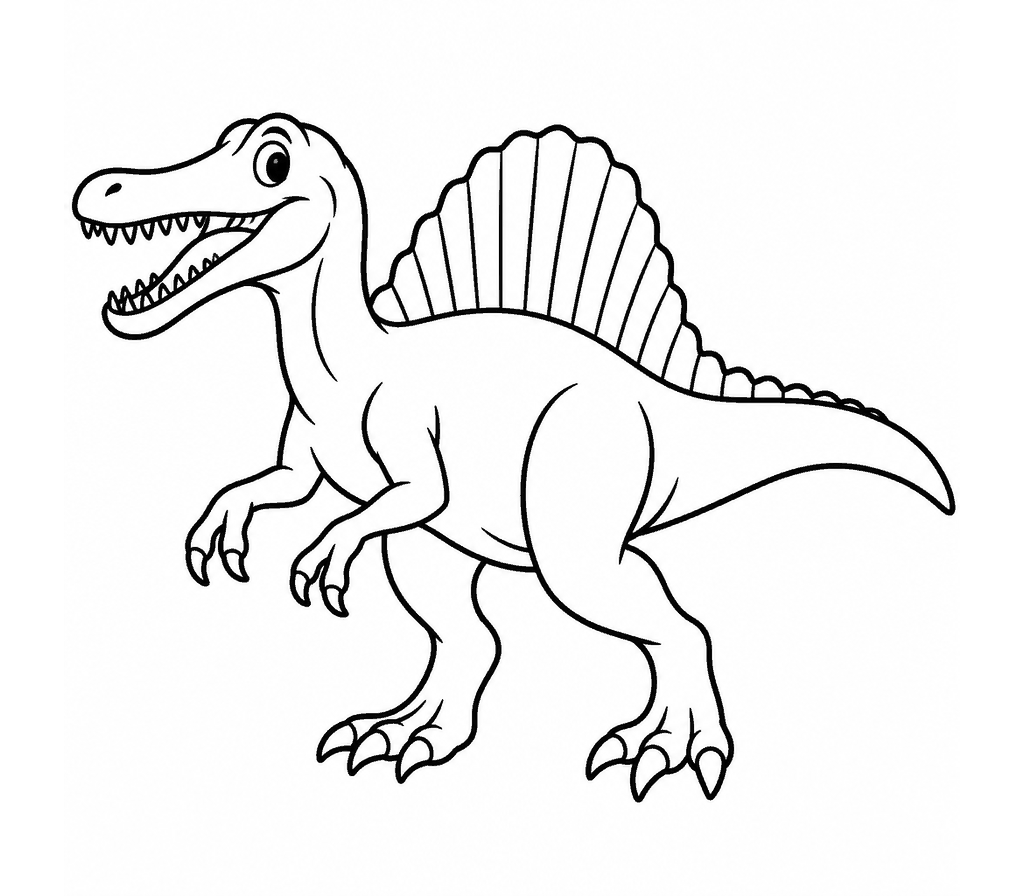 Spinosaurus coloring page