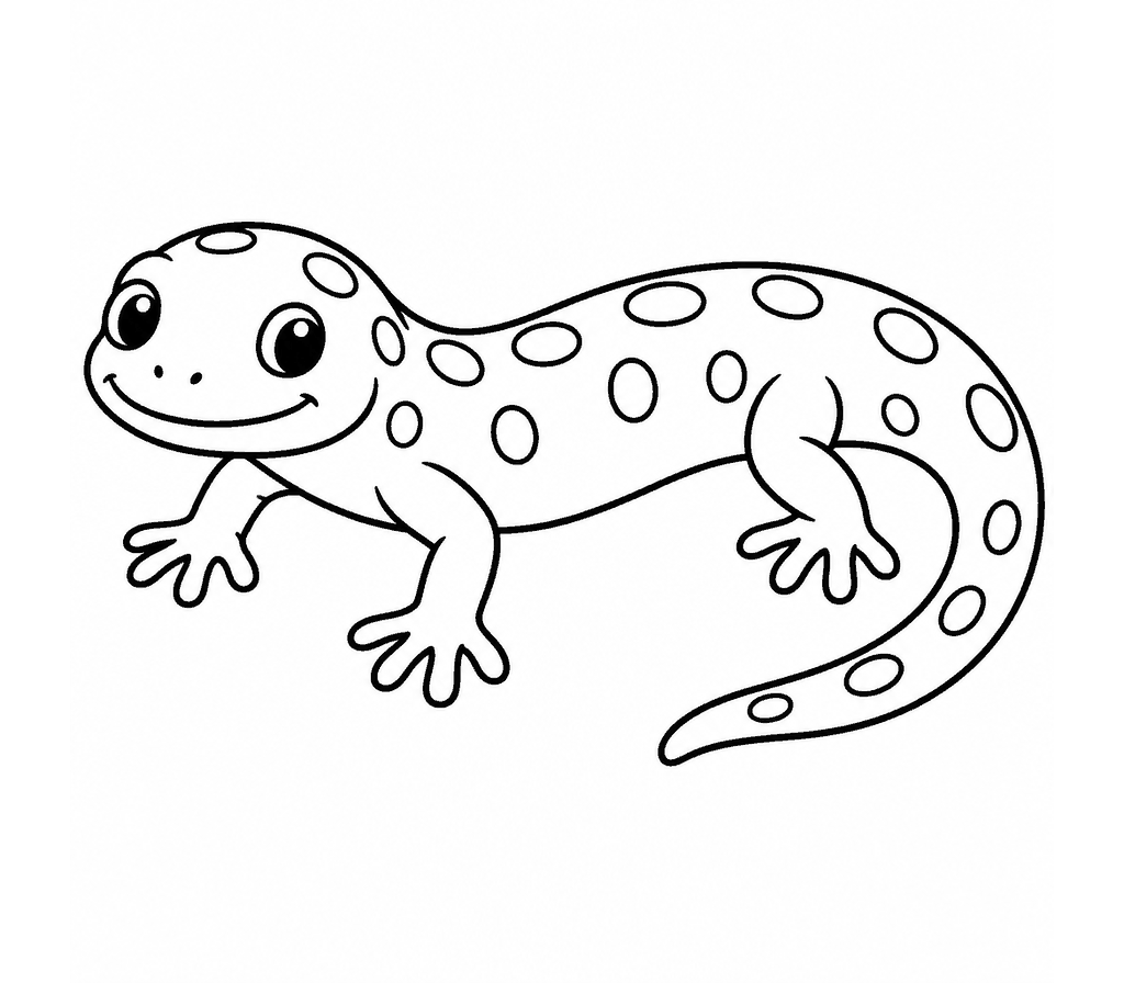 Spotted Salamander coloring page
