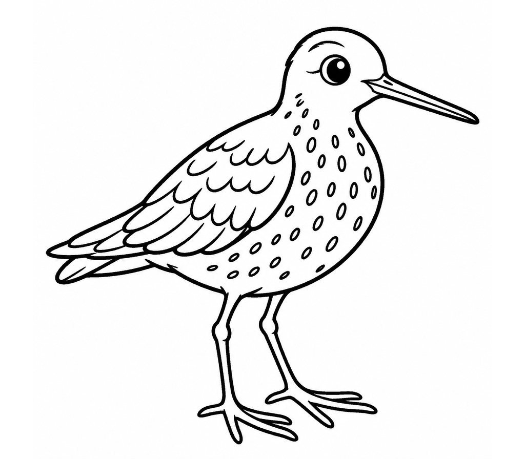 Spotted Sandpiper coloring page
