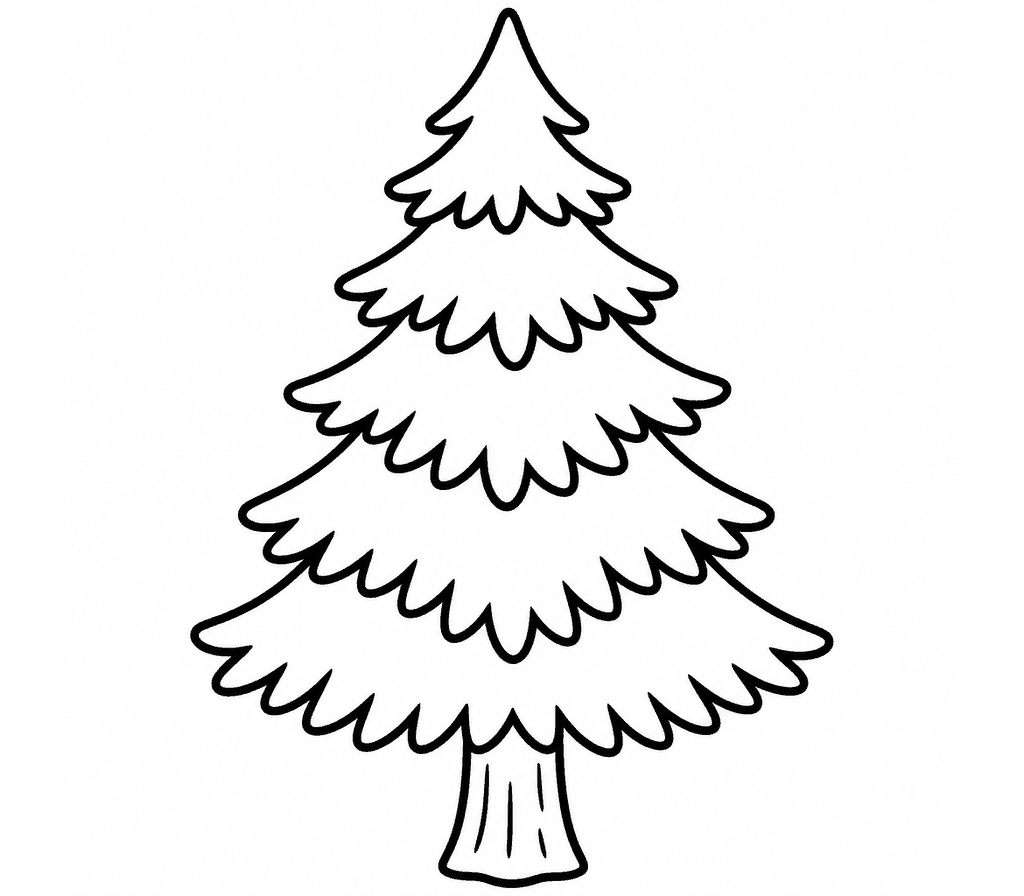 Spruce Tree coloring page