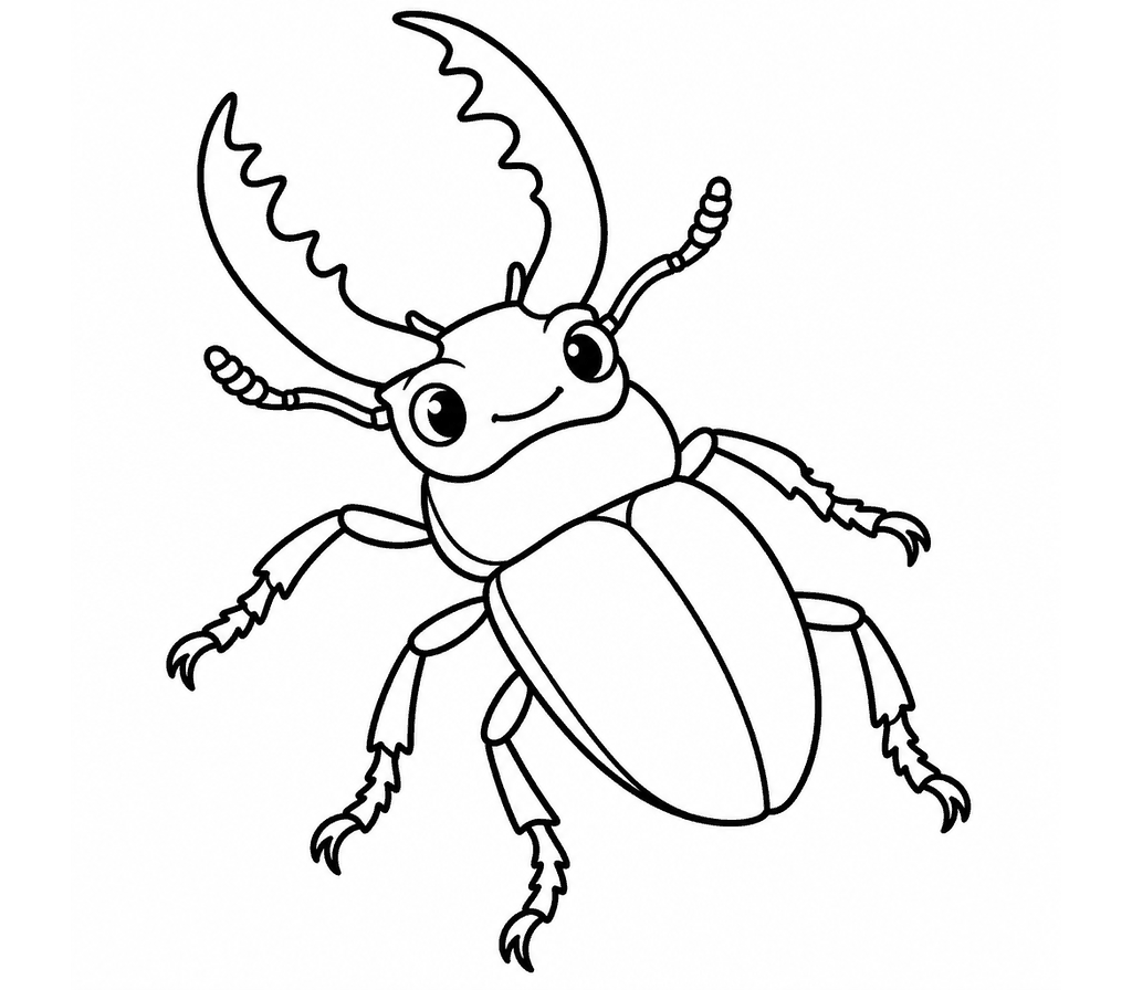 Stag Beetle coloring page
