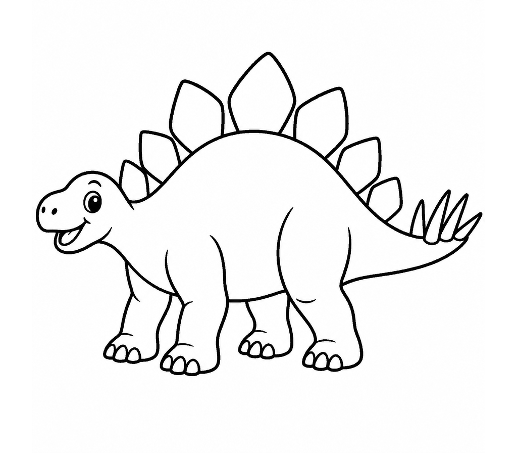 Stegosaurus coloring page