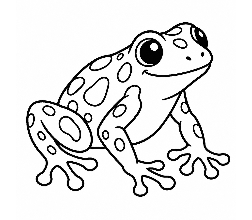 Strawberry Poison Frog coloring page