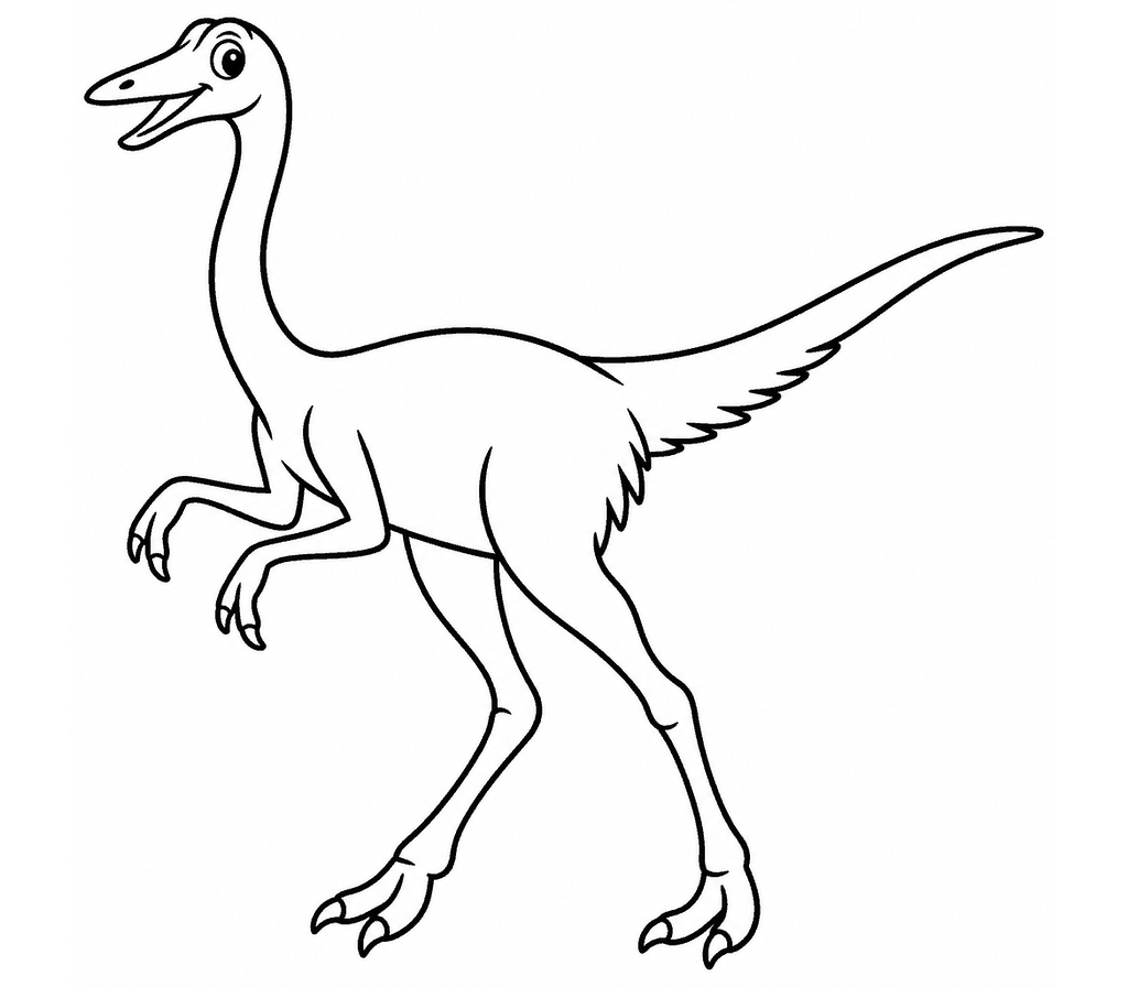 Struthiomimus coloring page