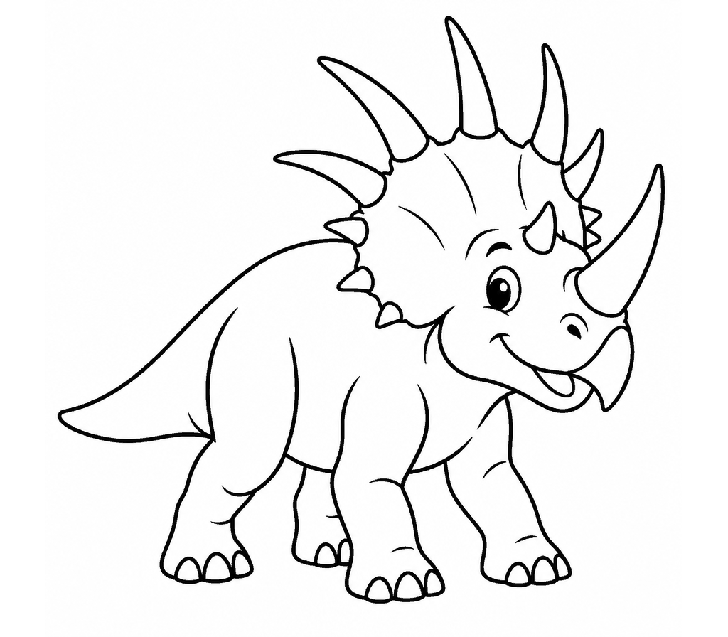 Styracosaurus coloring page