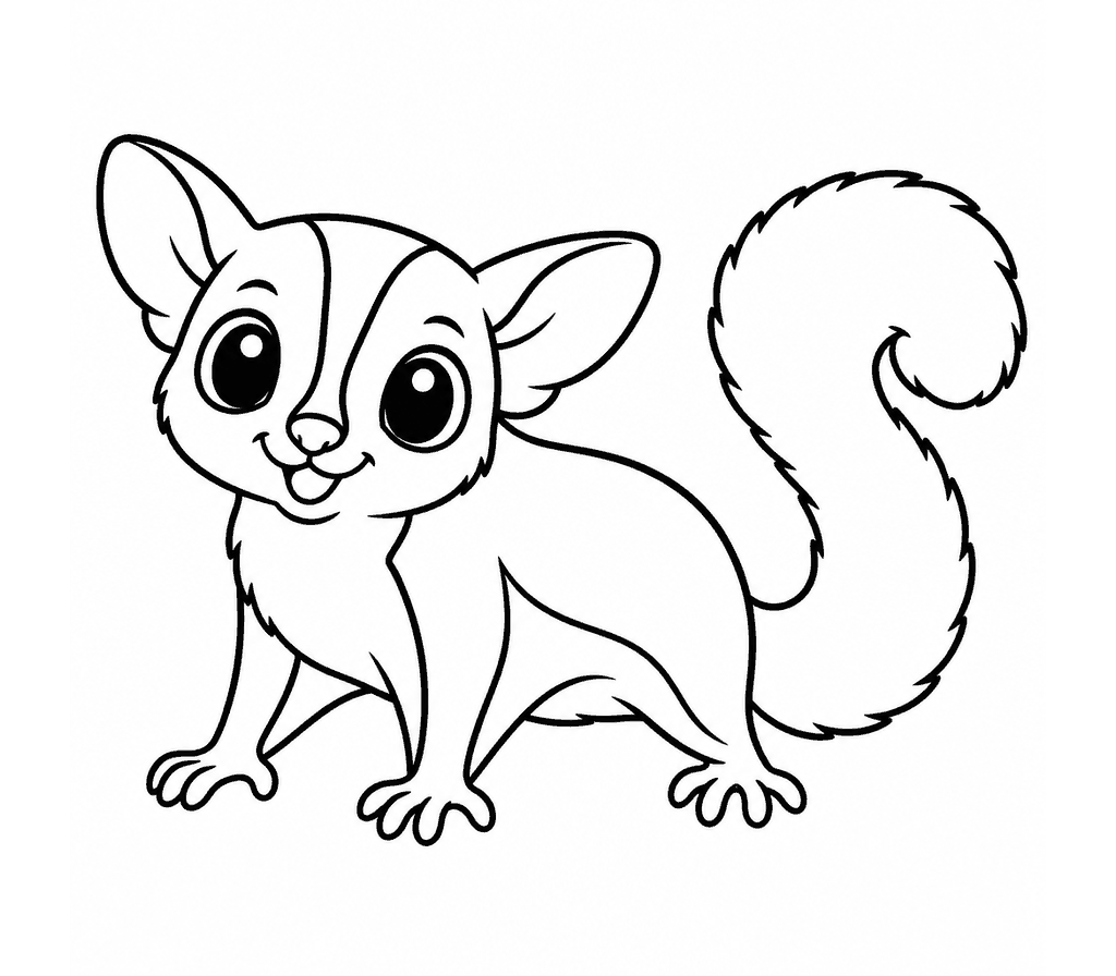 Sugar Glider coloring page