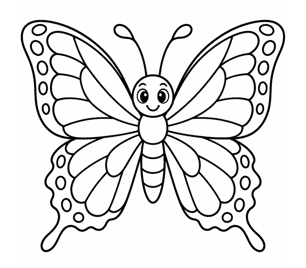 Swallowtail Butterfly coloring page