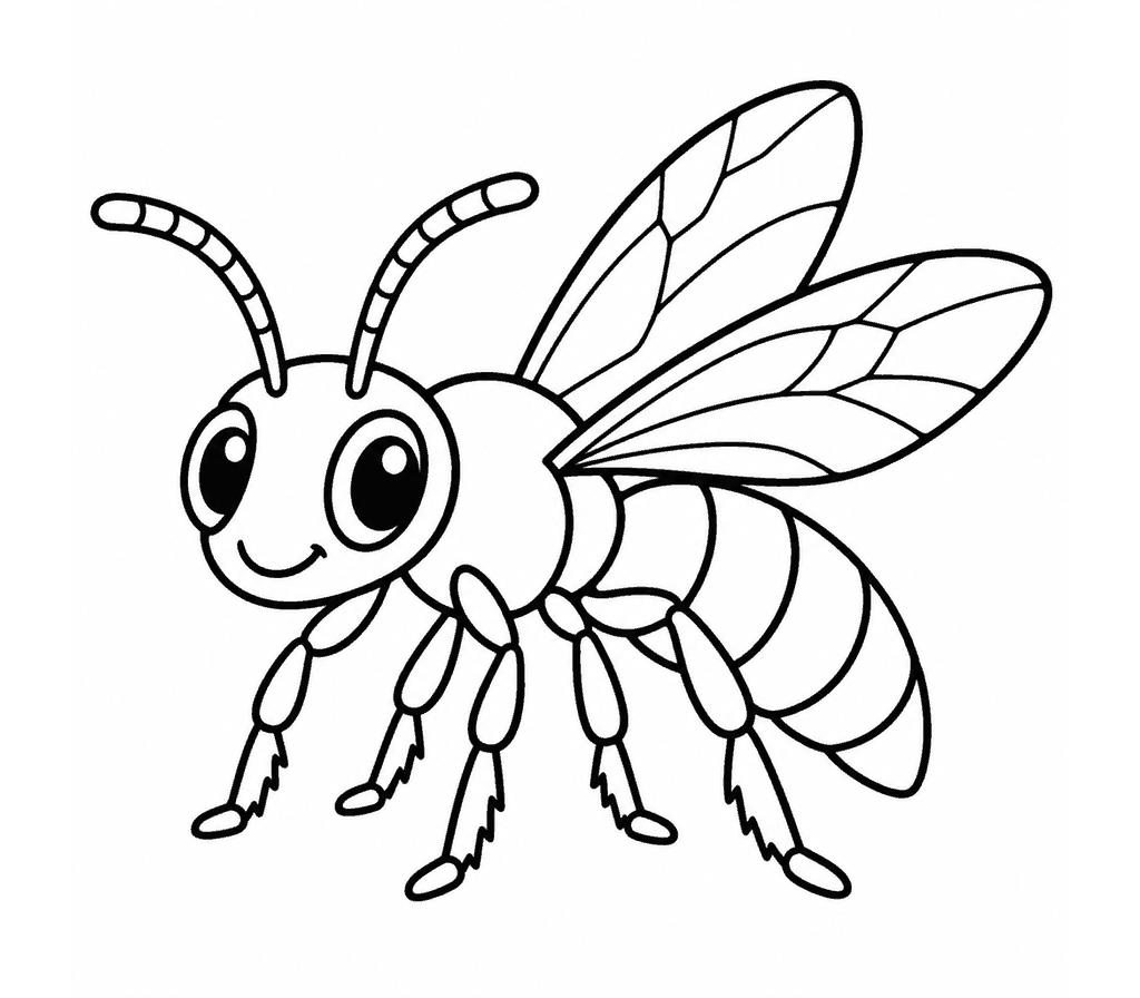 Sweat Bee coloring page