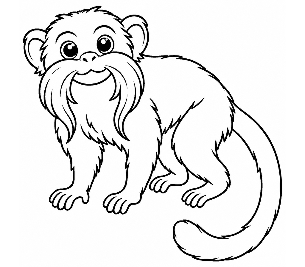Tamarin coloring page
