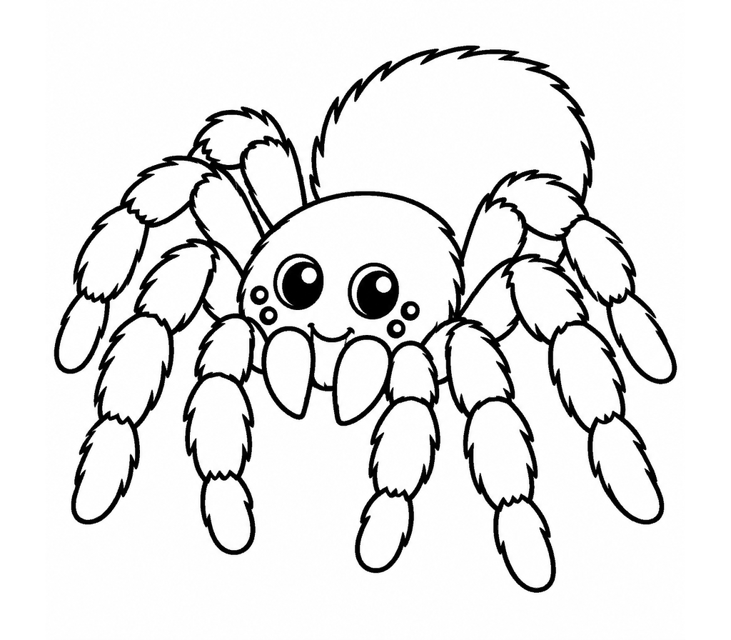 Tarantula coloring page