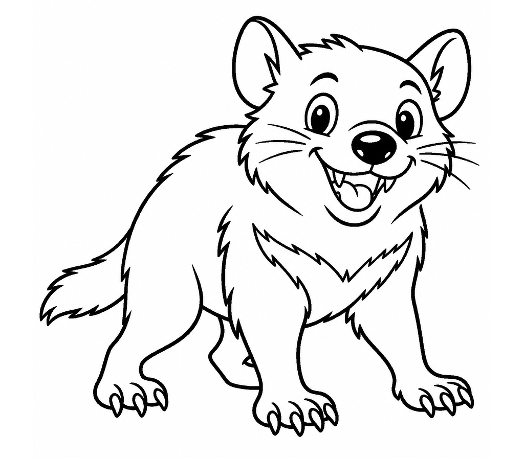Tasmanian Devil coloring page