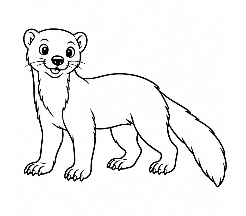 Tayra coloring page