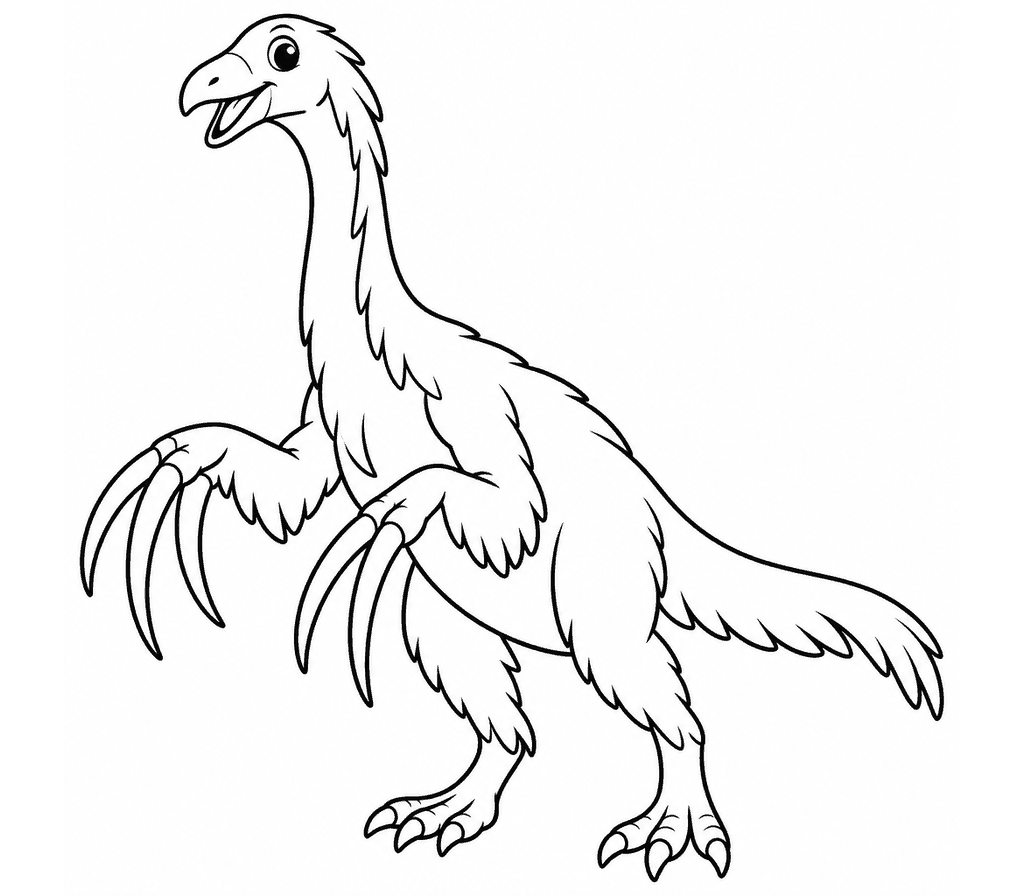 Therizinosaurus coloring page