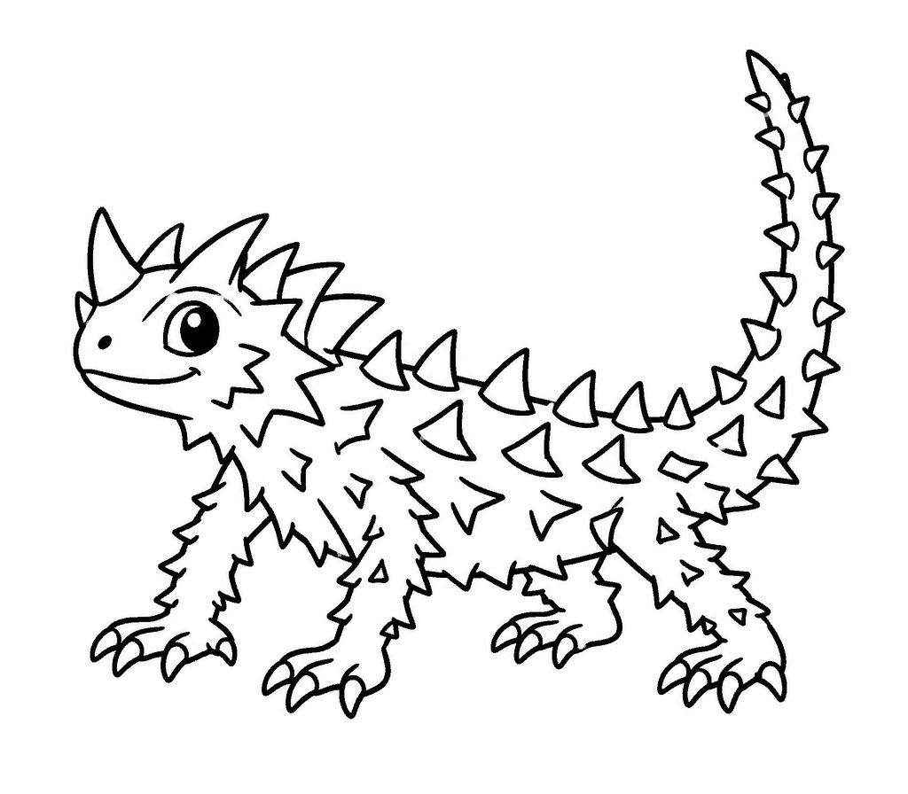 Thorny Devil coloring page